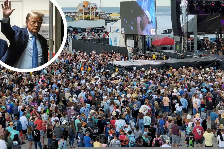 100,000 Trump  Supporters Rally in Wildwood, New Jersey on May 11, 2024
