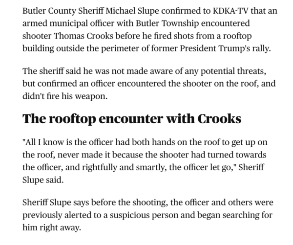 Bucks County Sheriff Contradicts FBI Report