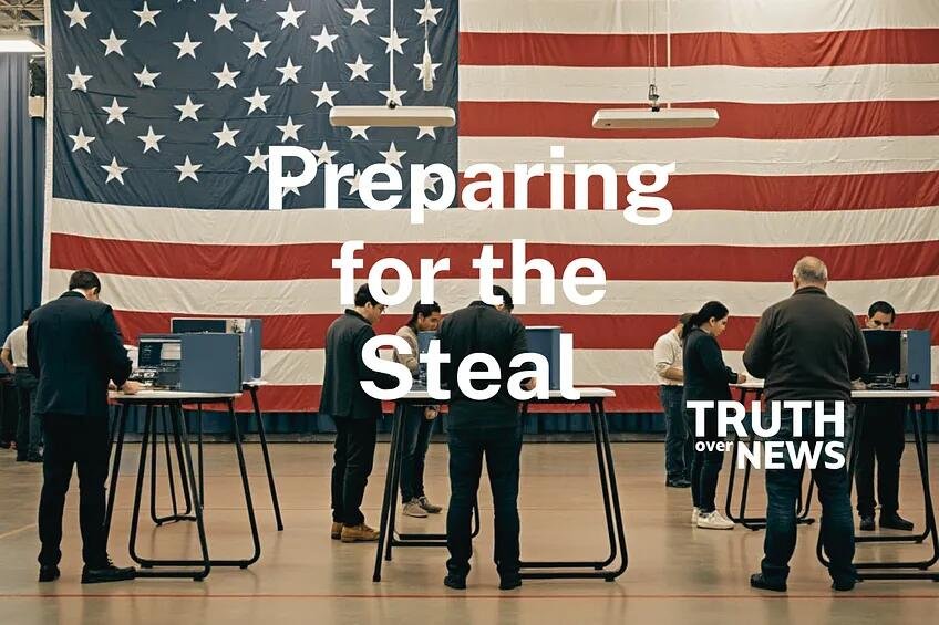 Harris Isn;t Campaigning Because the Crime Family Masquerading As The Democratic Party Is Stealing the Election
