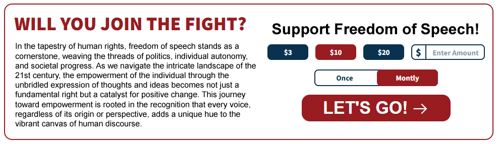 Support Freedom of Speech!